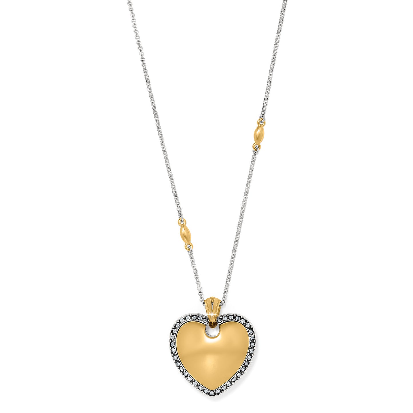 Womens Brighton Garden Of Love Heart Convertible Reversible Necklace