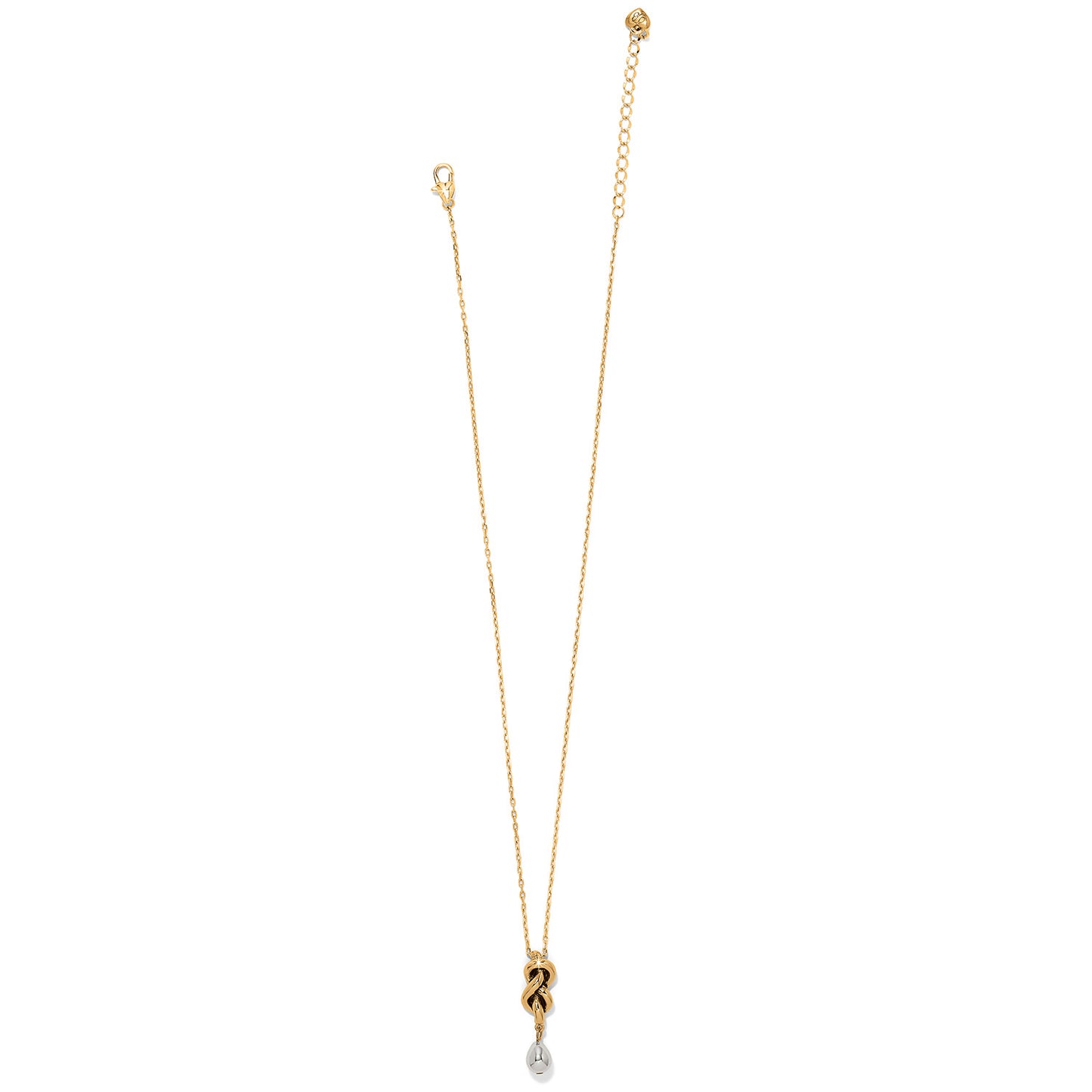Womens Brighton Interlok Single Knot Drop Necklace