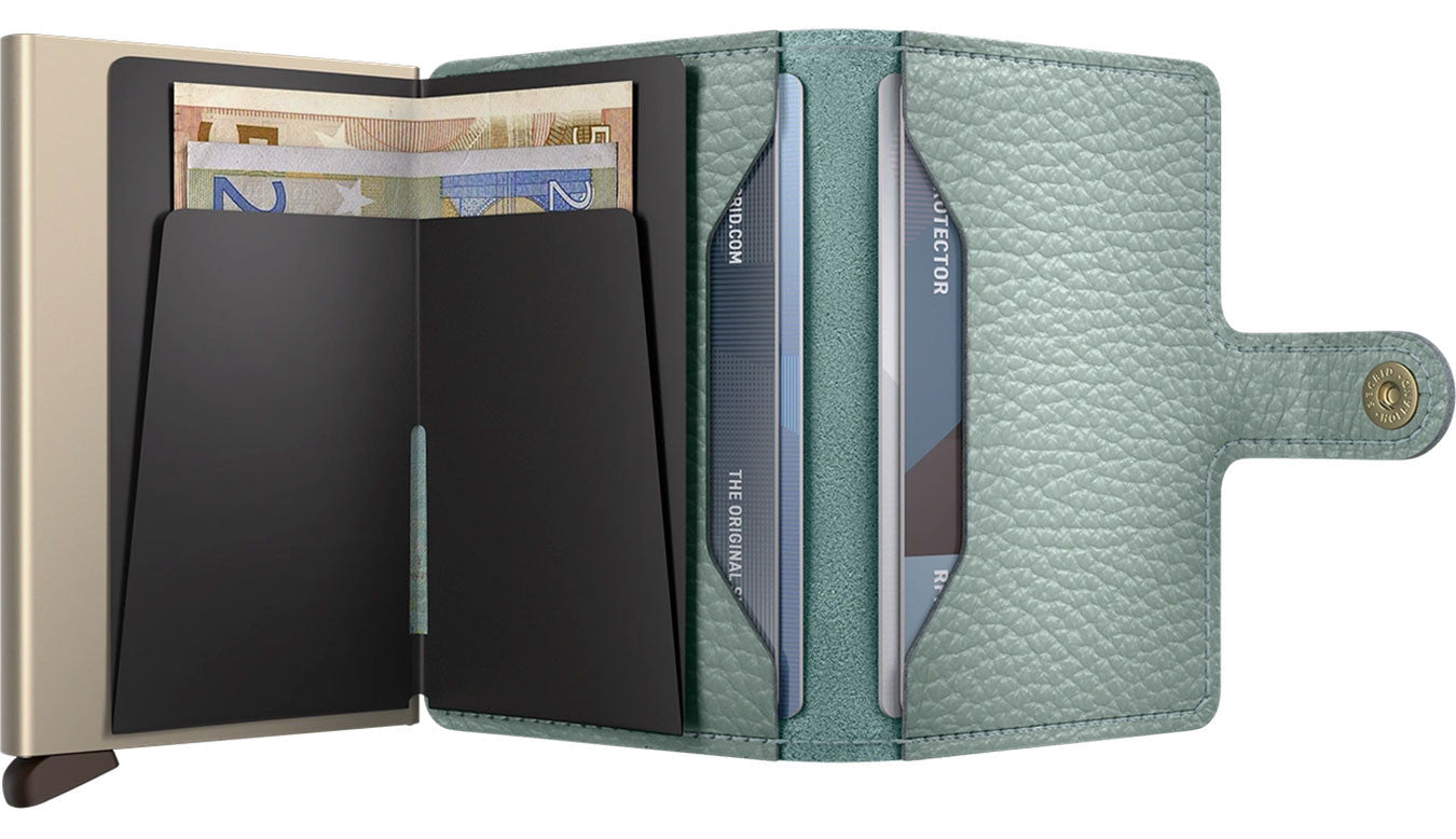 Secrid Miniwallet Pebble in Sea Green
