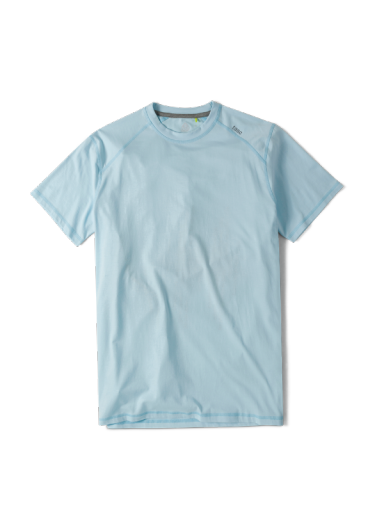 TASC Mens Carrollton Performance Crewneck SS Tee in Coast