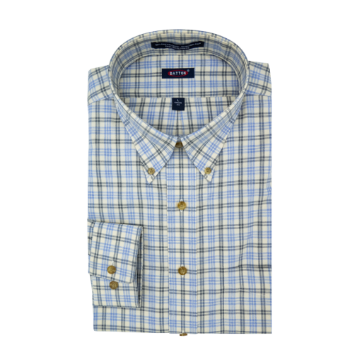 Hornor & Harrison Beau Button Down Sport Shirt in Silverlake Plaid