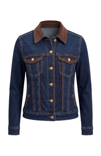 Womens Liverpool Classic Trucker Jacket in Riverwalk