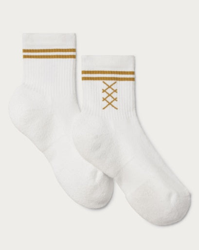 Womens Rhone Half Crew Sock in Bright White