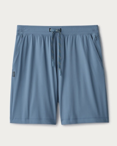 Rhone Mens 7" Unlined Pursuit Short in Blue Stone