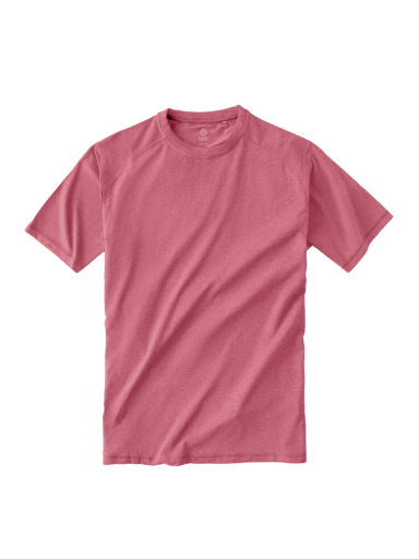 TASC Mens Carrollton Performance Crewneck SS Tee in Punch