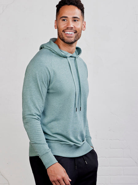 TASC Mens Stadium French Terry Hoodie in Sage