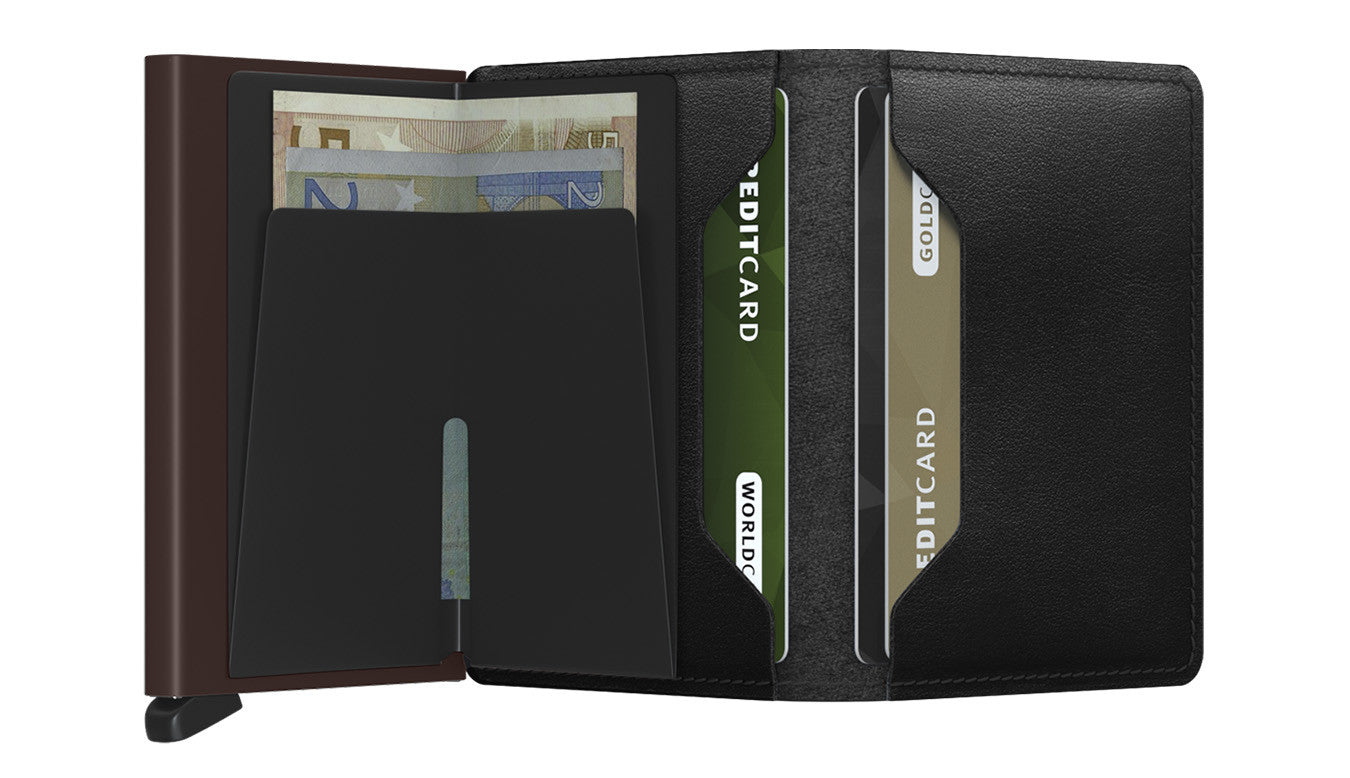 Secrid Original Slim Wallet in Black/Brown