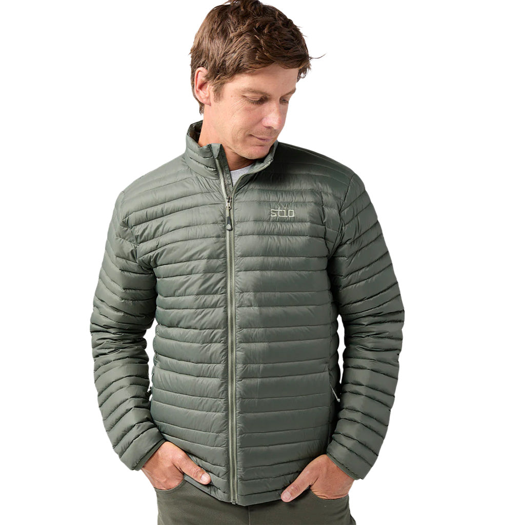 Stio Mens Pinion Down Jacket in Canyon Rock