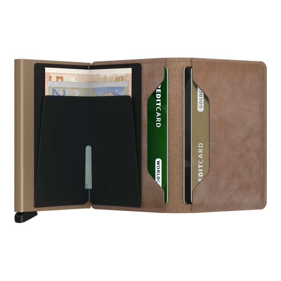 Secrid Vintage Slim Wallet in Taupe