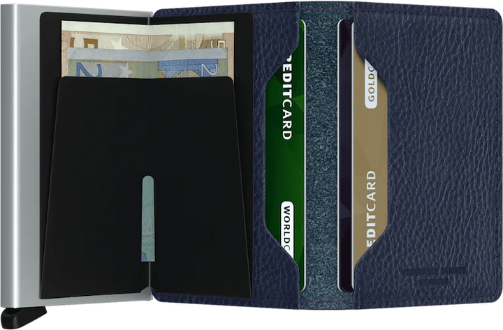 Secrid Slim Wallet in Veg Navy/Silver