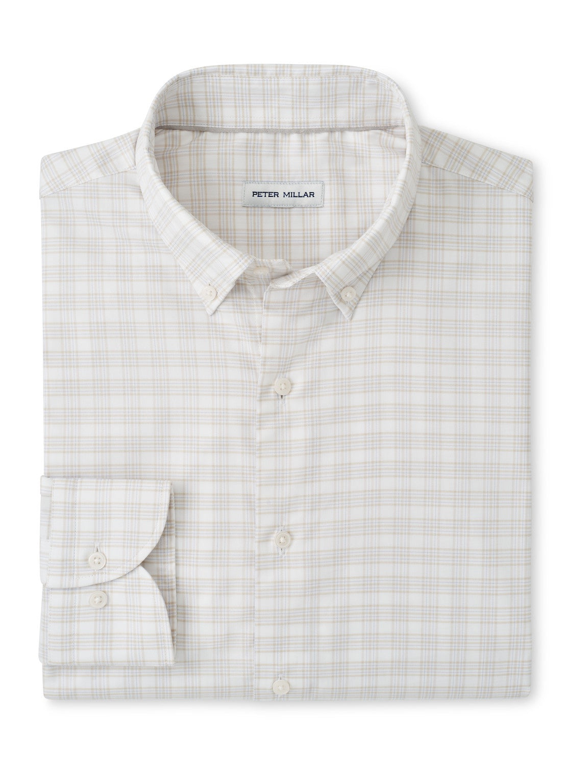 Peter Millar Douglas Crown Lite Cotton-Stretch Sport Shirt in Truffle
