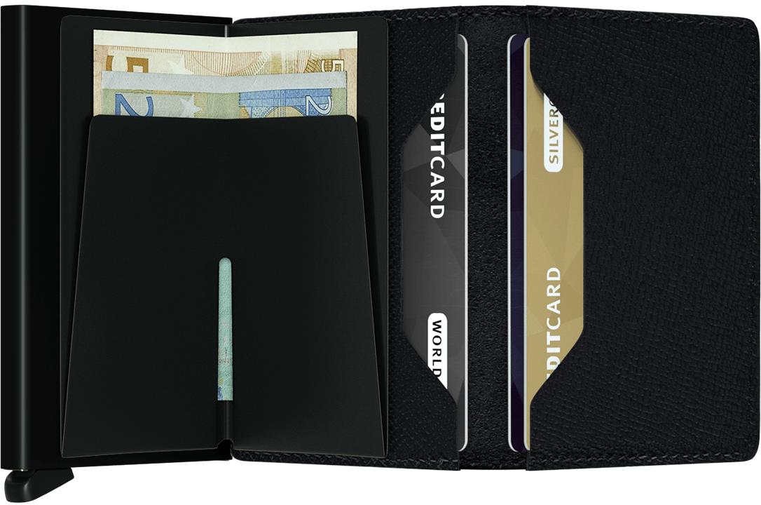 Secrid Slim Wallet in Crisple Black