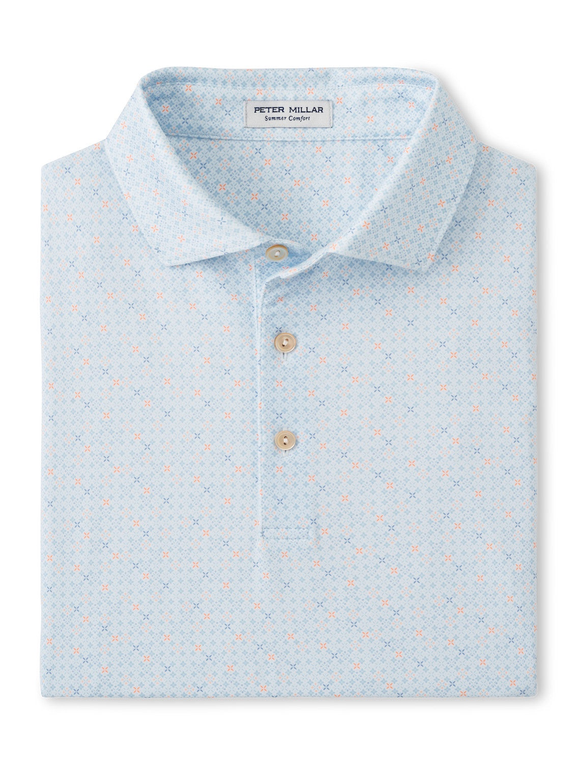 Peter Millar Castellina Performance Jersey Polo in White