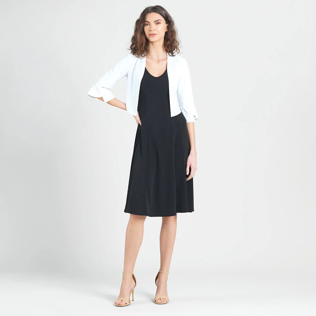 Womens Clara Sun Woo Tulip Cuff Shrug in White