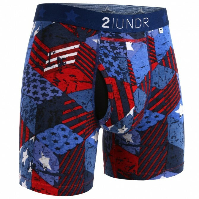 2 UNDR Swing Shift 6" Boxer Brief in Freedom