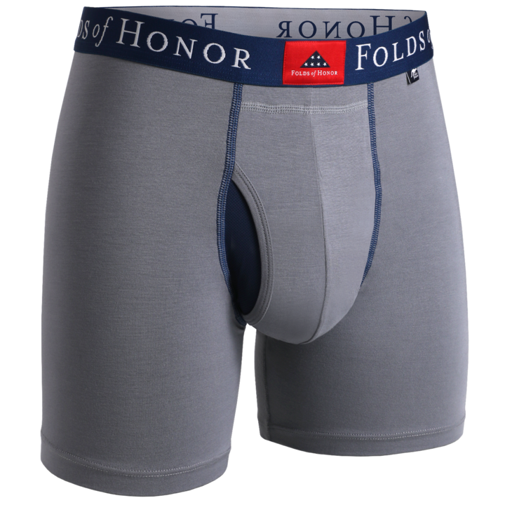 2 UNDR Swing Shift 6" Boxer Brief in Folds Of Honor Grey