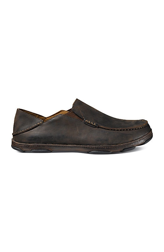 Olukai Mens Moloa Slip On Shoe in DkWood/Java