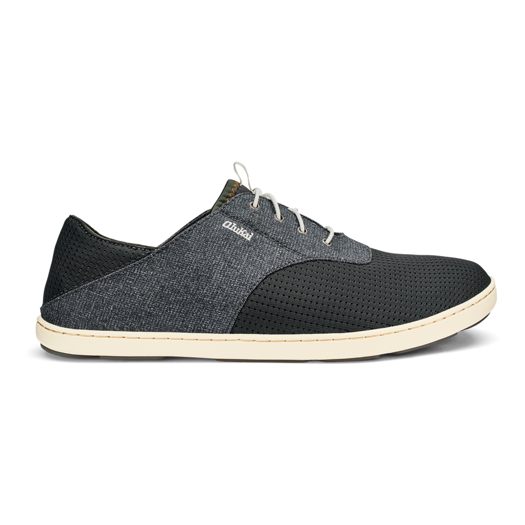 Olukai Mens Nohea Moku Sneaker in Dark Shadow