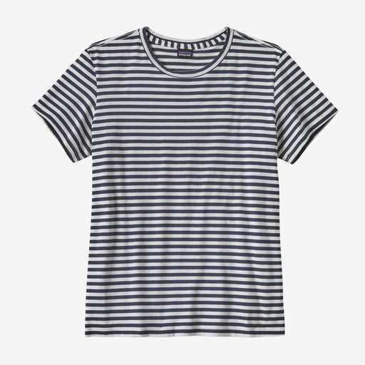 Womens Patagonia Regenerative Organic Certified Cotton Tee in Field Day: New Navy