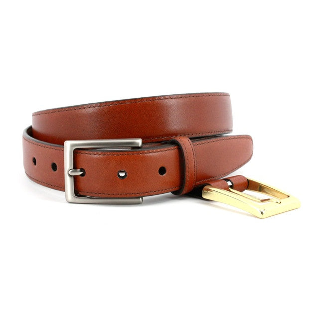Torino Belts Glazed Kipskin Double Option Belt in Honey