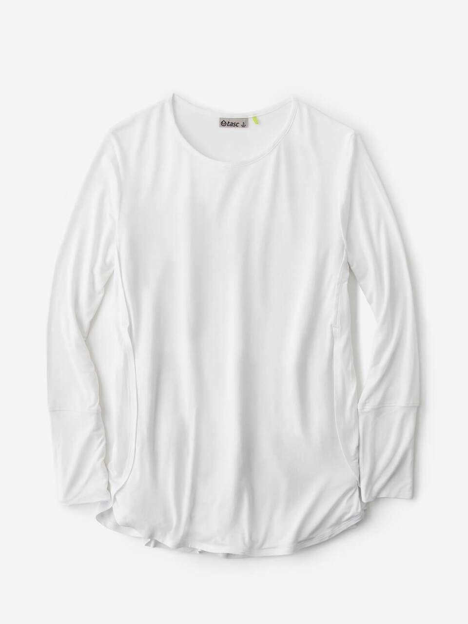 Womens TASC Jenny Long Sleeve Active Shirt in White
