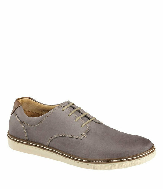 Johnston & Murphy McGuffey Lace-Up in Grey Oiled Leather