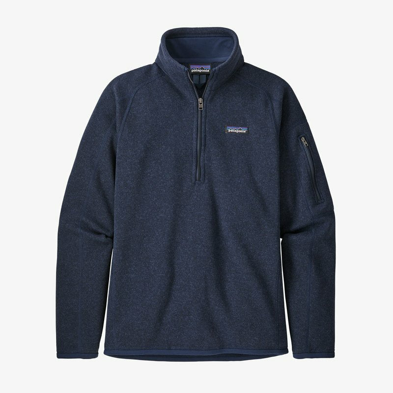 Womens Patagonia Better Sweater Quarter Zip Fleece in New Navy