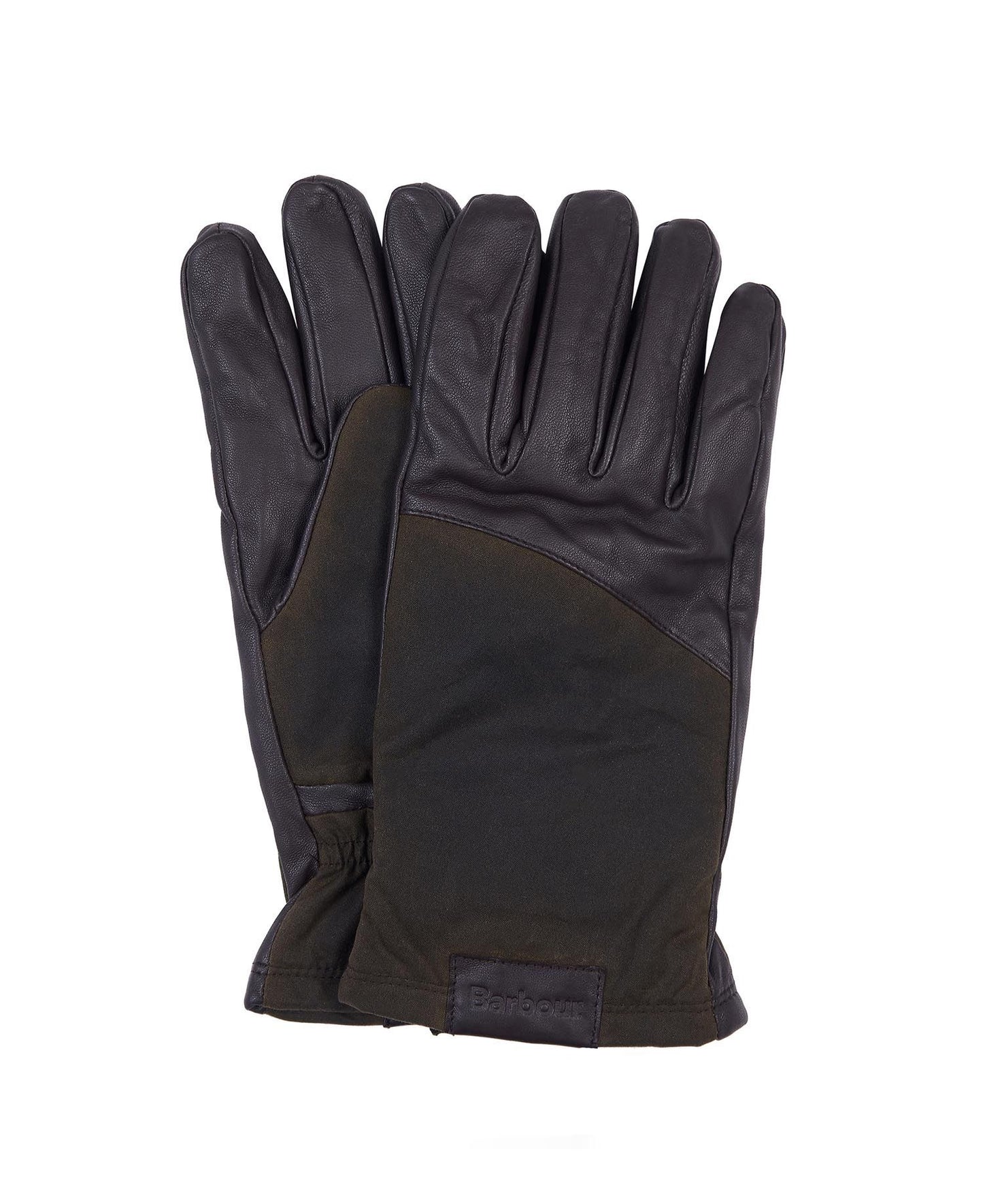 Barbour Hebden Leather Gloves in Brown