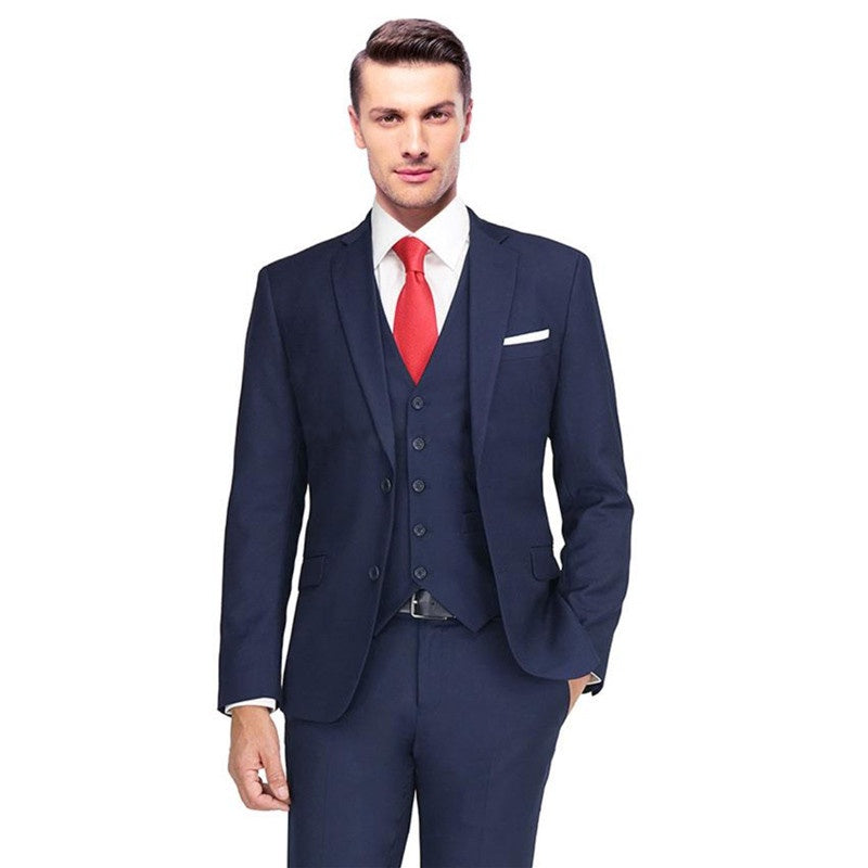 Giorgio Fiorelli Regular Fit Wedding Suit in Ink Blue