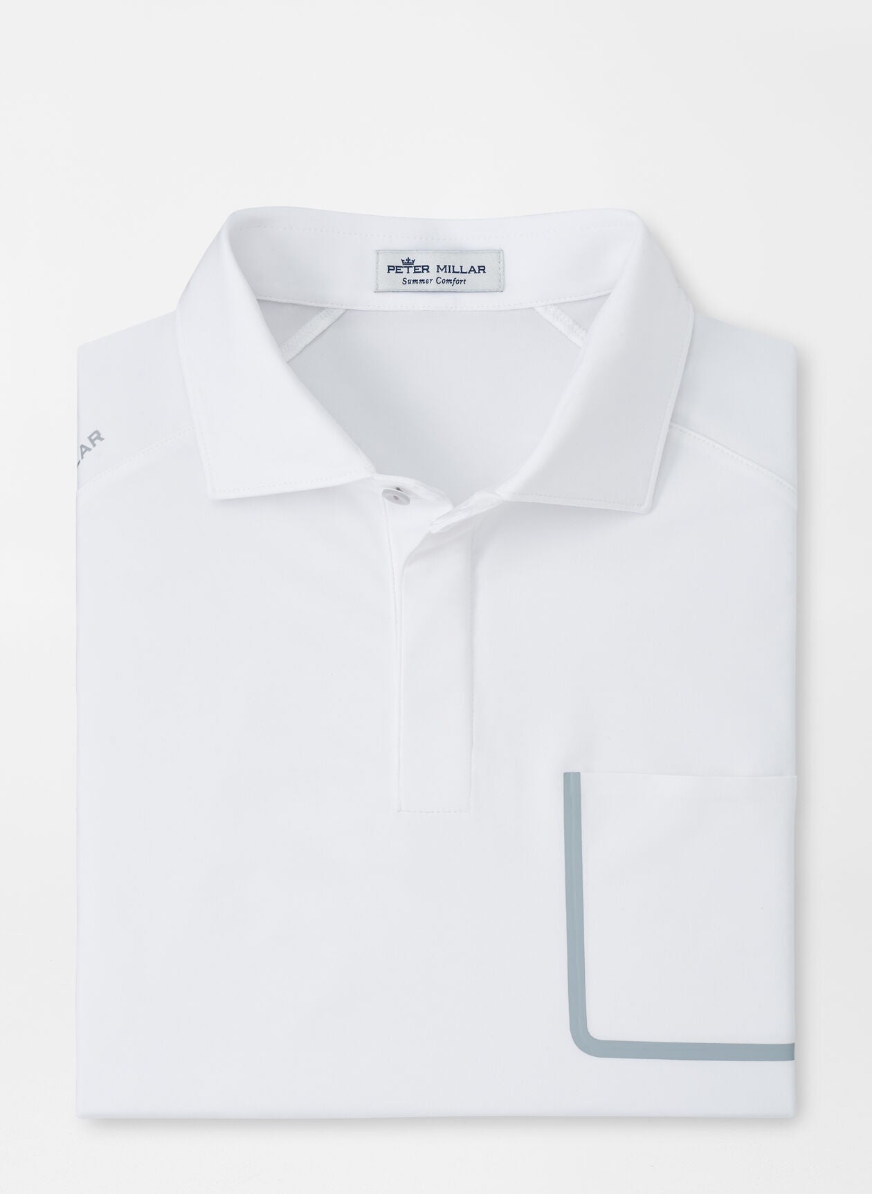 Peter Millar Solid Performance Jersey Polo L / White