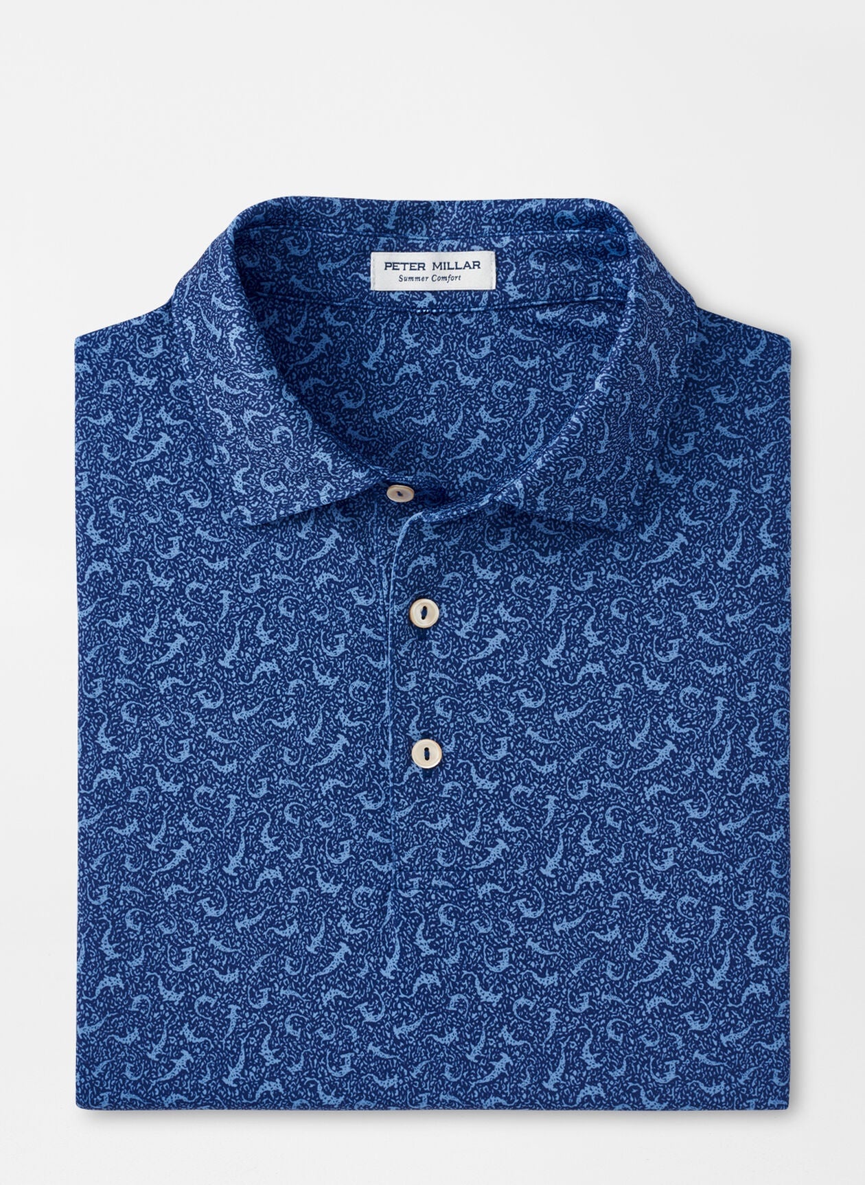 Peter Millar Hammer Time Performance Jersey Polo in Sport Navy