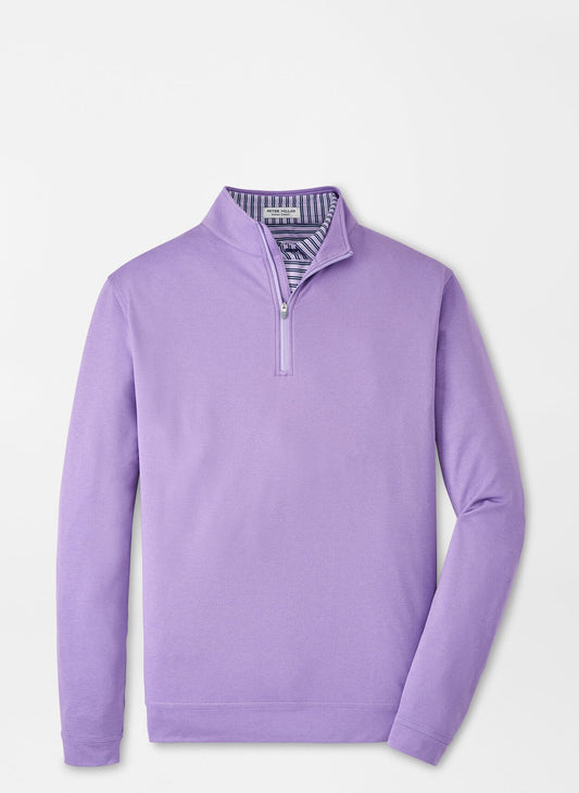 Perth Mélange Performance Quarter-Zip in Dragonfly