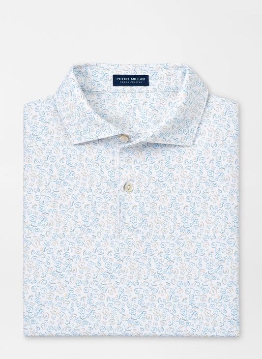 Peter Millar Fields Of Carlsbad Performance Jersey Polo in White