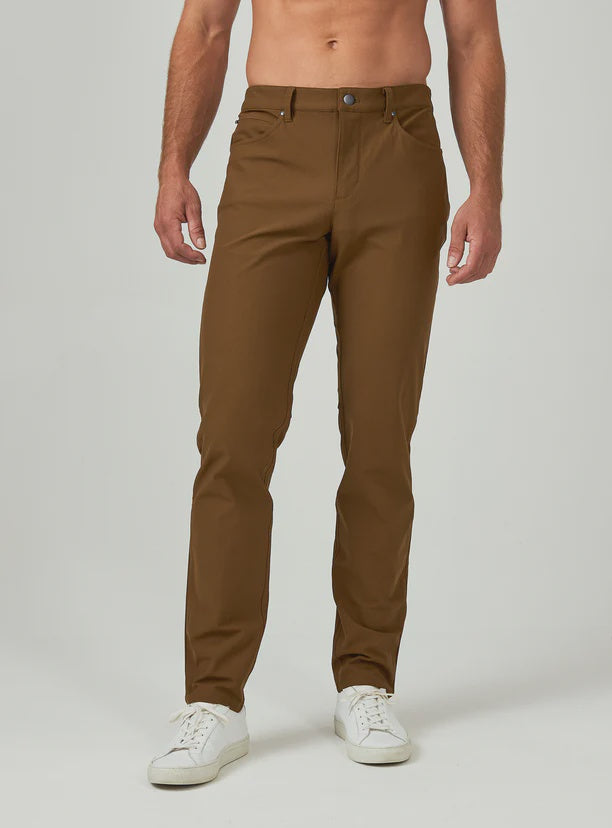 7 Diamonds Mens Infinity 7-Pocket Pant in Bronze