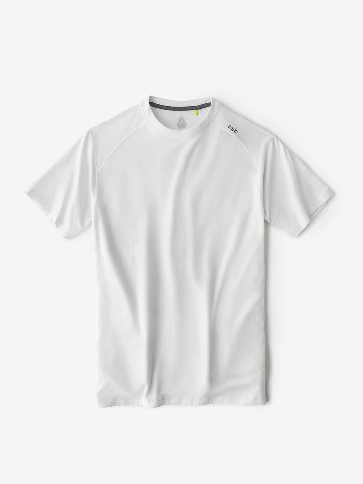 TASC Mens Carrollton Performance Crewneck SS Tee in White