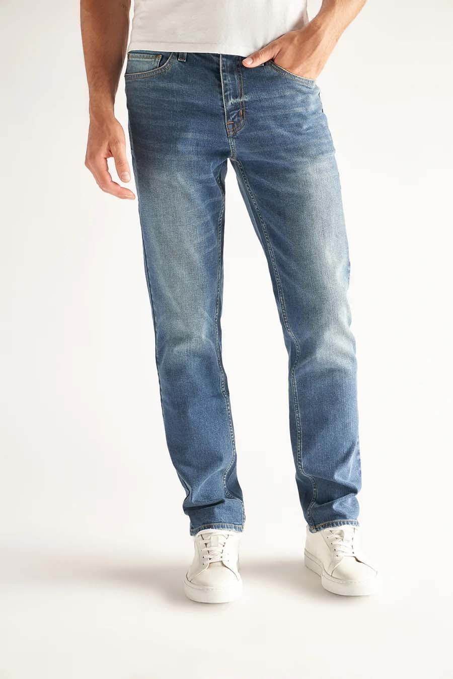 Devil Dog Dungarees Slim Straight Fit Jean in Ash