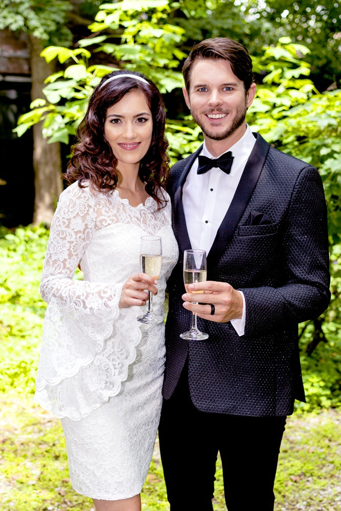 Larr Brio Austin Diamond Weave Jacket in Black