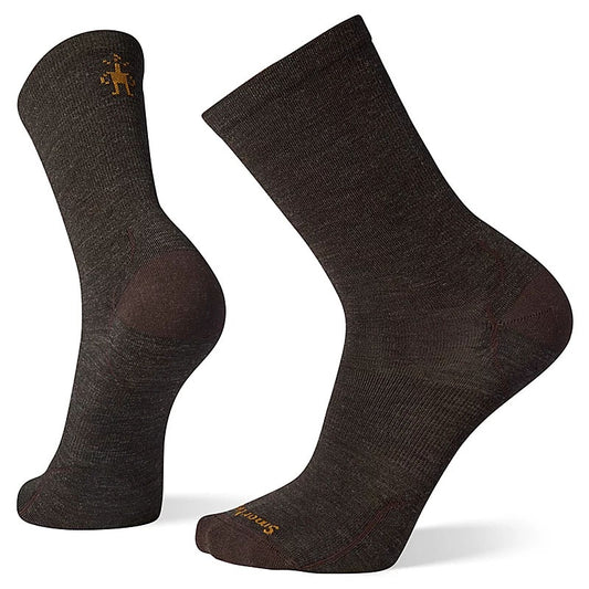 Smartwool Mens Everyday Anchor Line Zero Cushion Crew Socks in Chestnut
