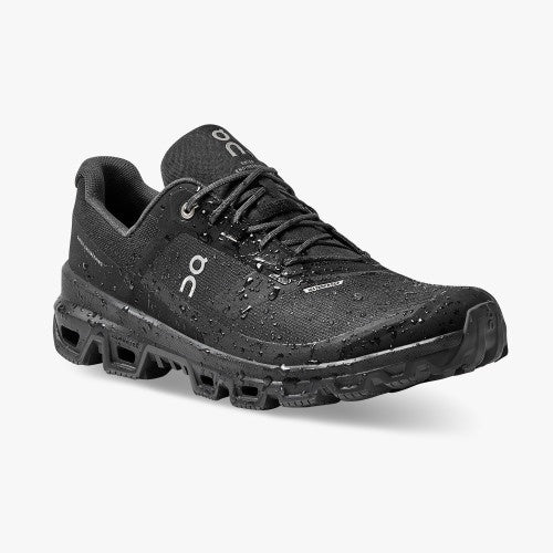 On Running Mens Cloudventure Waterproof Lightweight Shoe in Black