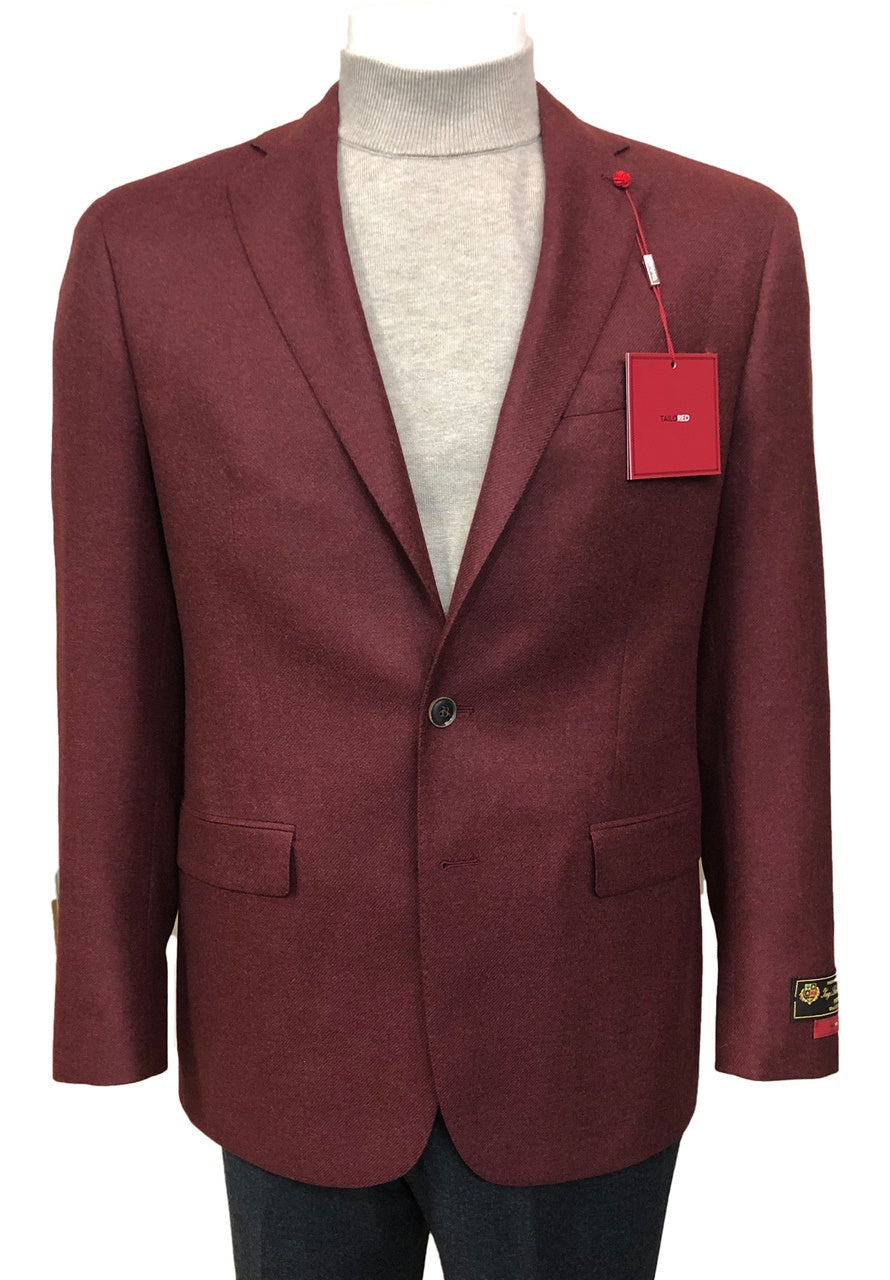 TailoRED Wool Blend Sportcoat in Brick