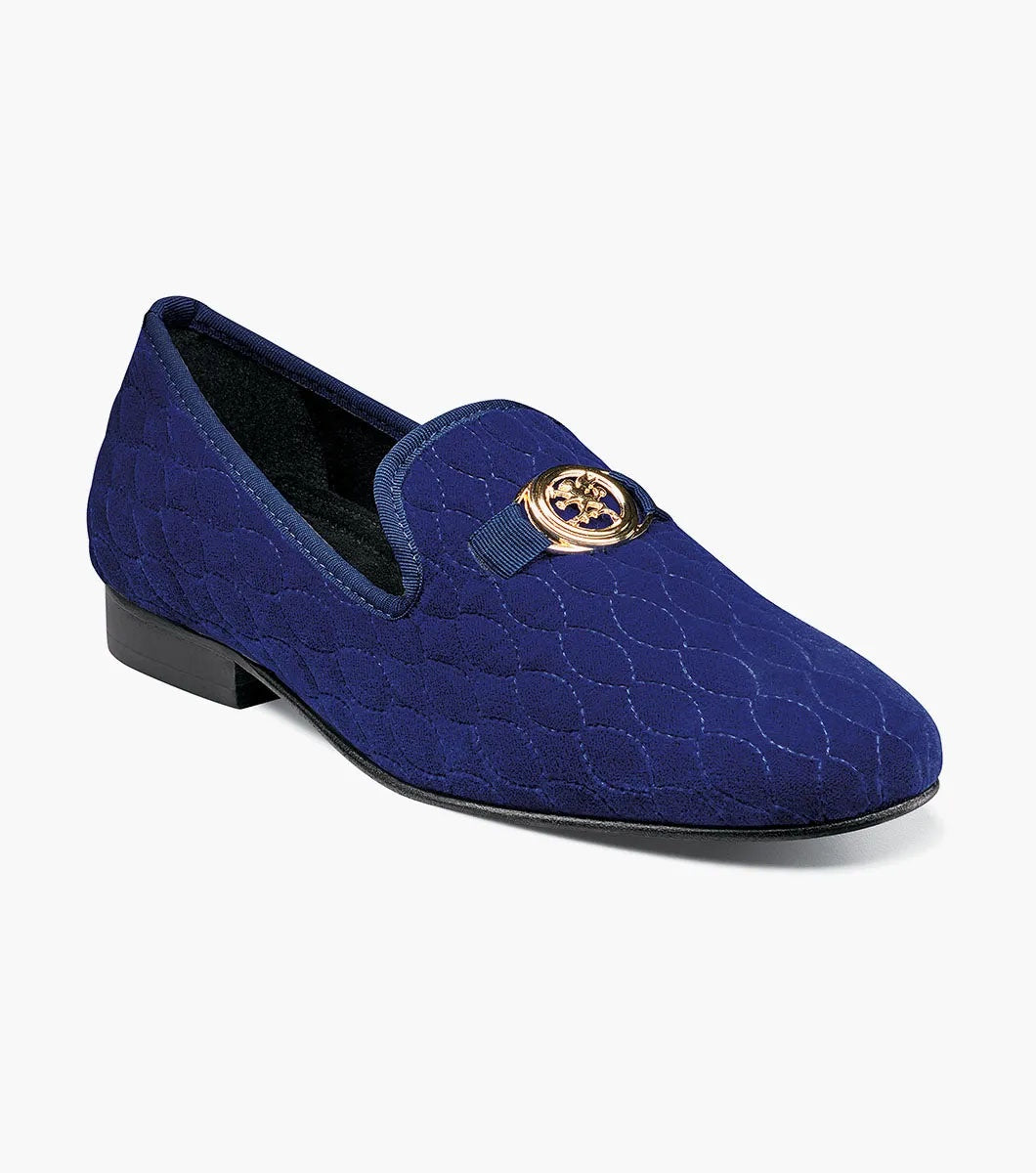 Stacy Adams Valet Slip On Bit Loafer in Dark Blue Hornor Harrison