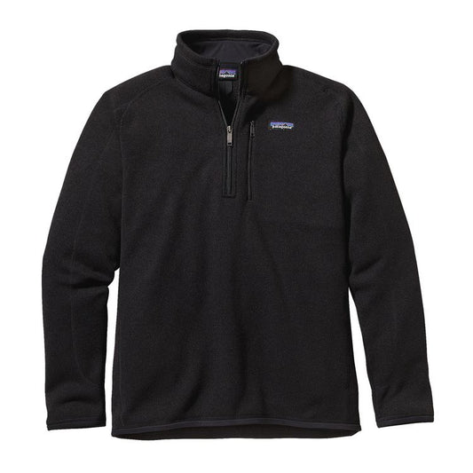 Patagonia Mens Better Sweater Quarter Zip in Black