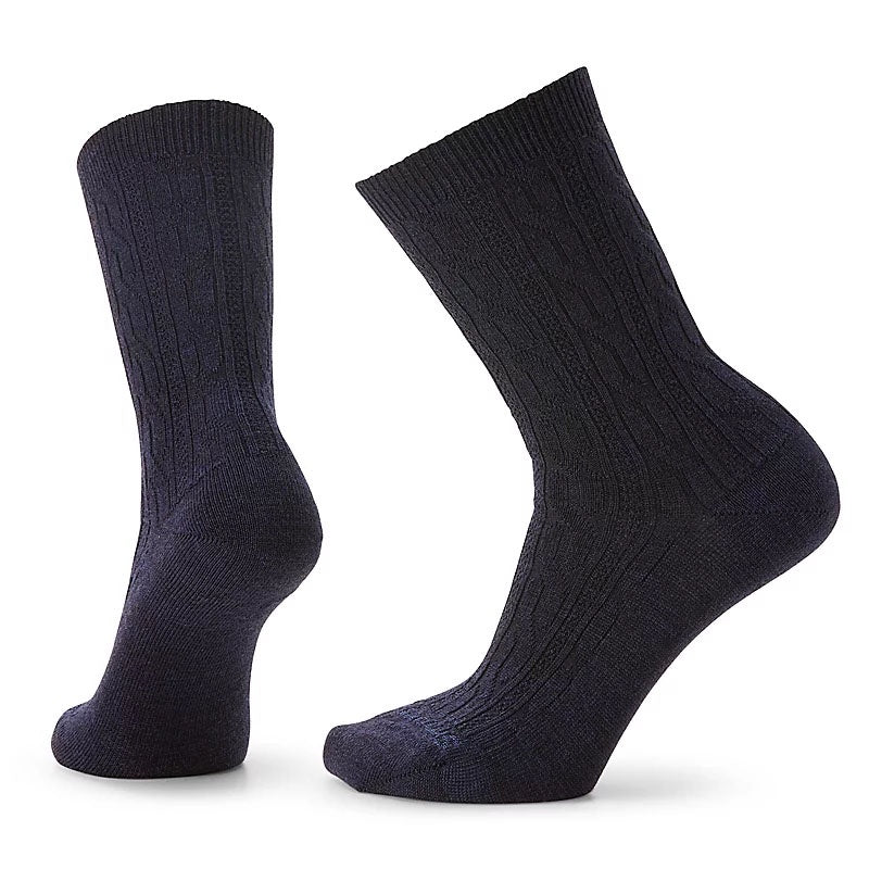 Smartwool Everyday Cable Crew Socks Deep Navy Heather / L Smartwool Everyday Cable Crew Socks Deep Navy Heather / L