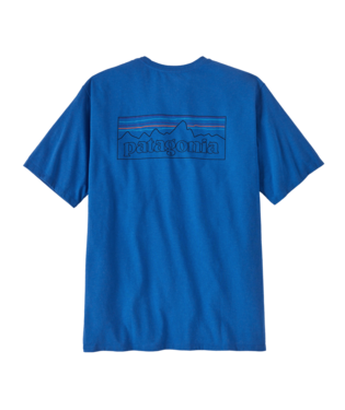 Patagonia Mens P-6 Logo Responsibili-Tee in P-6 Outline: Vessel Blue