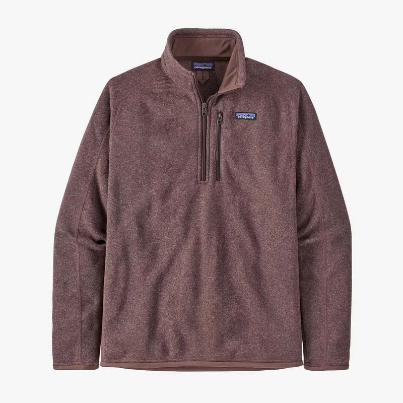 Patagonia Mens Better Sweater Quarter Zip in Dusky Brown