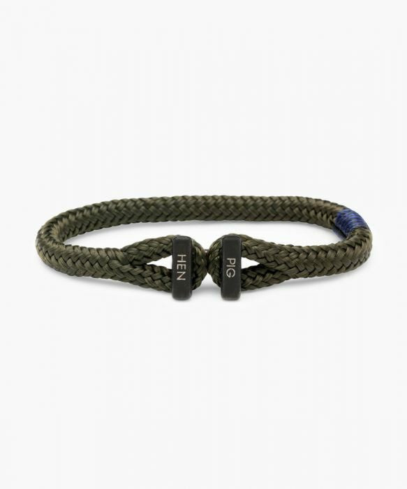 Pig & Hen Icy Ike Bracelet in Army/Black