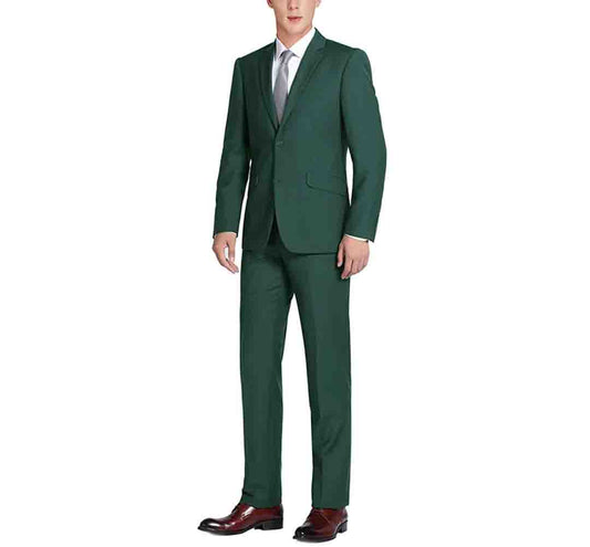 Renoir Slim Fit 2 Button Suit in Green