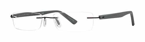 Scojo New York Gels Slim Rectangle Reading Glasses in Grey Rubber Coated