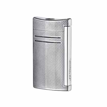 S T Dupont Maxijet Lighter in Chrome Grid