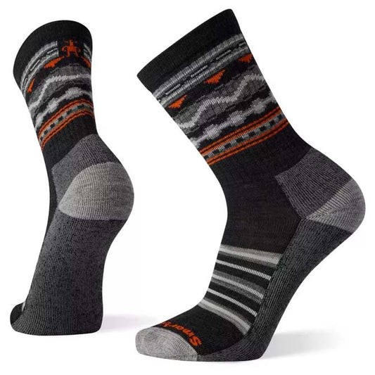 Smartwool Mens Everyday Hudson Trail Crew Sock in Charcoal